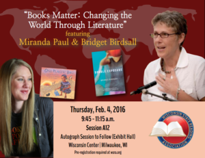 Join me in Milwaukee at Books Matter: Changing the World Through Literature